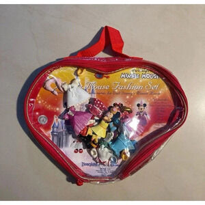 Disney Minnie Mouse Fashion Set Doll & Clothes Accessories Polly Pocket Style